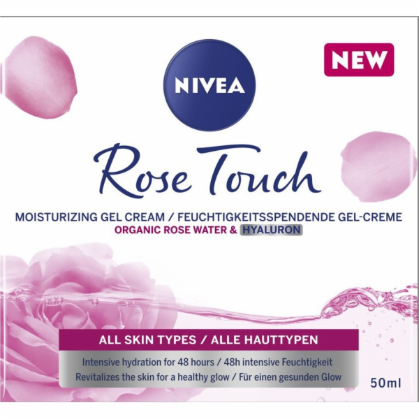Nivea Rose Touch hydratační krém-gel na obličej 50 ml