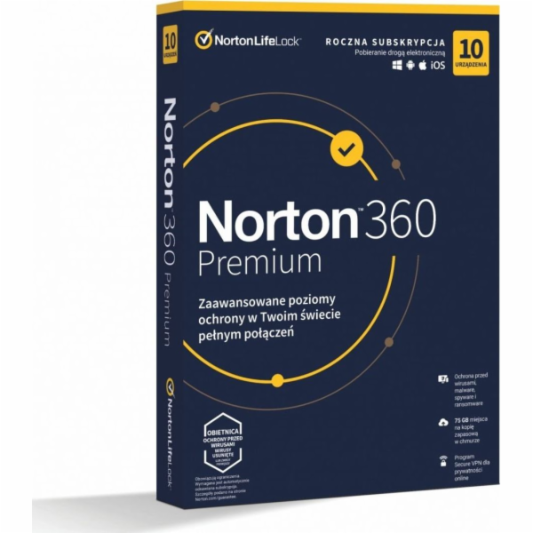 Zařízení NORTON 360 Premium 10 12 měsíců