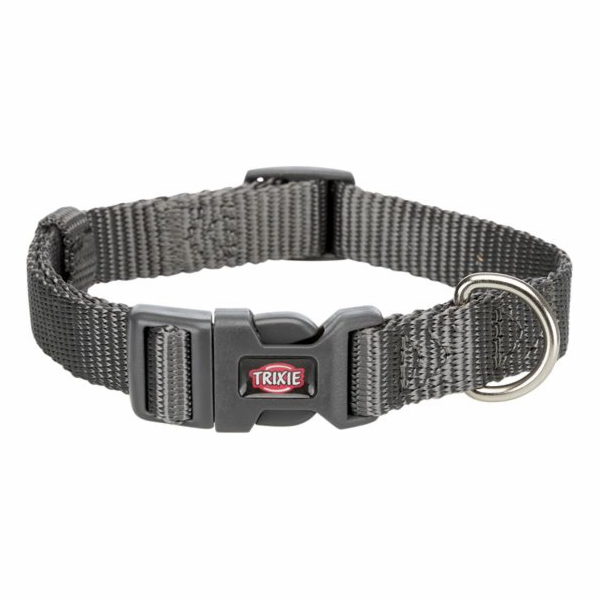 Obojek Trixie Premium, grafit, velikosti L–XL: 40–65 cm/2...
