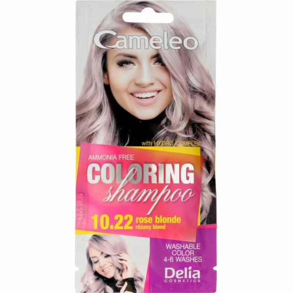 Delia Delia Cosmetics Cameleo Barvící šampon č. 10.22 Ros...