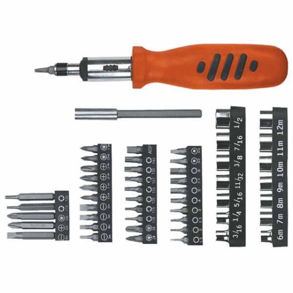 Top Tools Šroubovák s výměnnými hroty 52 dílů 39D357