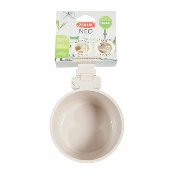 Zolux Neo béžová plastová závěsná miska 9,5cm