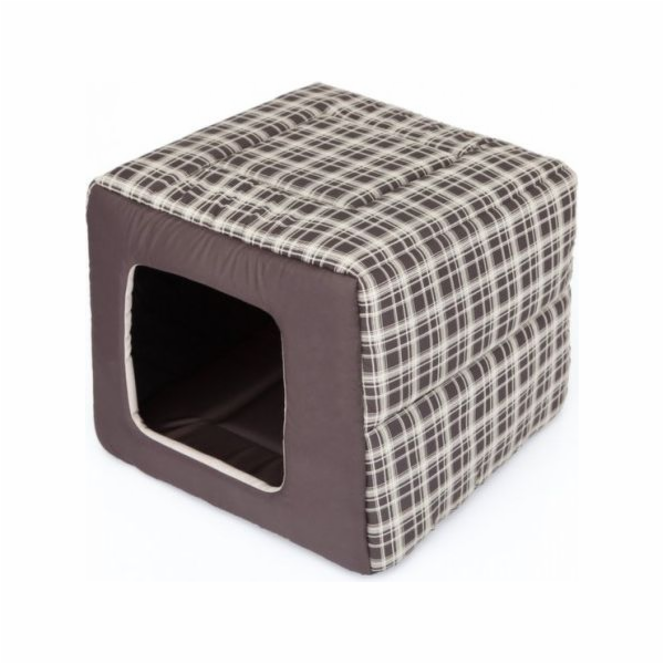 HOBBYDOG Butterfly pelíšek - Hnědá kostkovaná R4