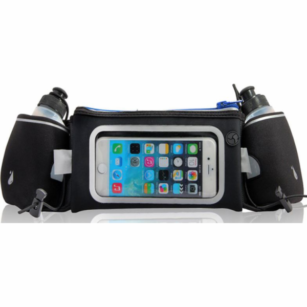 Platinet Běžecký pás s okénkem pro smartphone a dvěma lah...