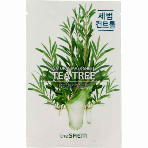 SAEM Natural Mask Shee Tea Tree osvěžující pleťová maska ...