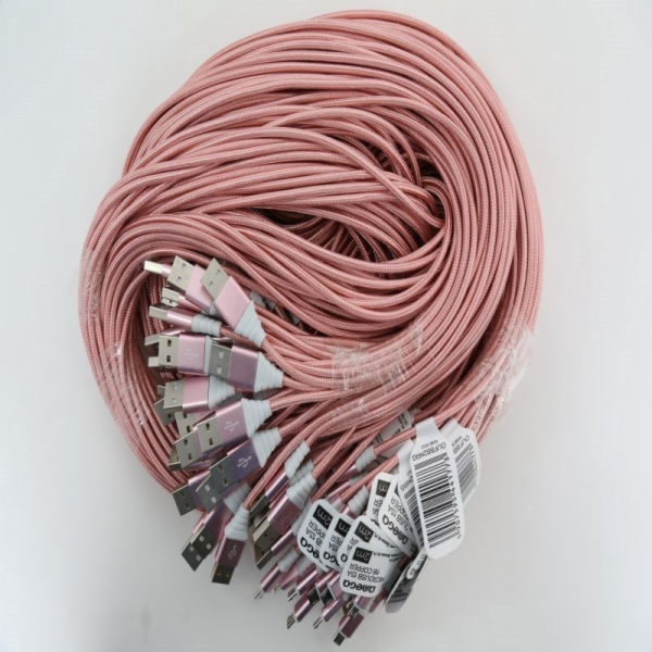 Omega Omega Micro USB kabel, 1,5A, 2m, růžové zlato (44177)