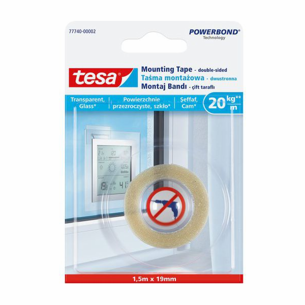 Průhledná montážní páska Tesa 19 mm x 1,5 m (H7774002)
