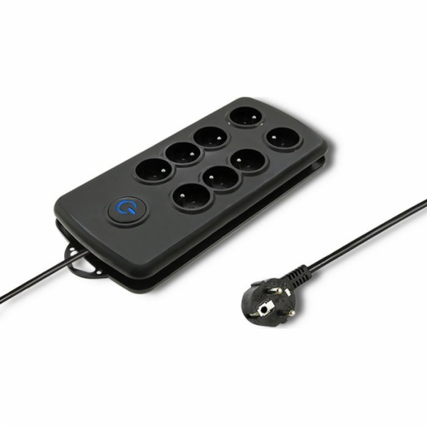 Qoltec Swift prodlužovací kabel proti přepětí 8 zásuvek 2...
