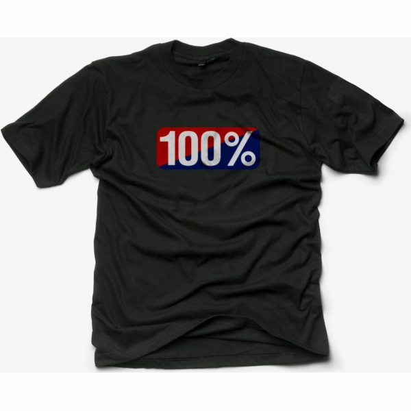 100% klasické černé pánské tričko, velikost XL