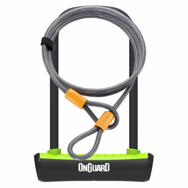 ONGUARD U-Lock zámek na kolo Neon zelený 10x1200 mm (8154GR)