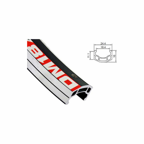 ALEXRIMS DM18 mtb ráfek 26x32 děr. boční CNC kryt černý (...