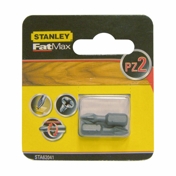 Šroubovací bity Stanley PZ2/25mm 2 ks. (62-041)