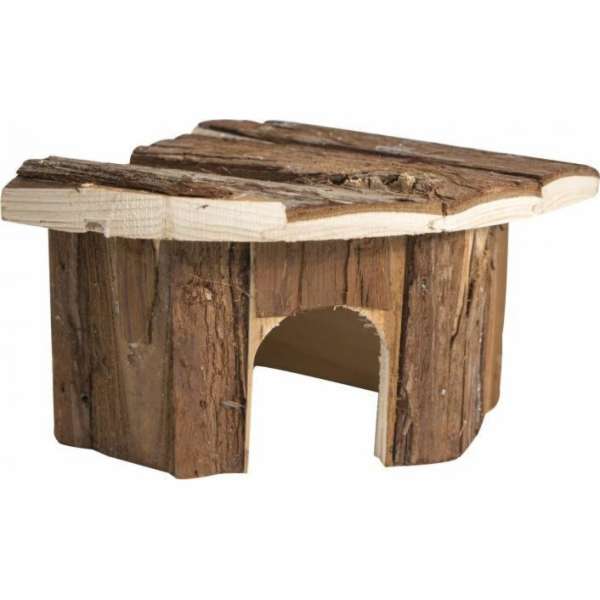 Panama Pet Rohový domeček pro hlodavce, dřevěný, 15x15x11cm