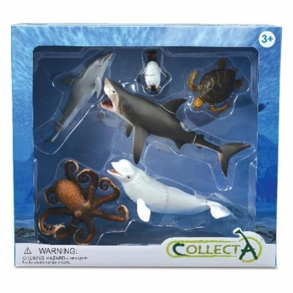 Figurka Collecta Mořská zvířata 6 kusů 89868 COLLECTA