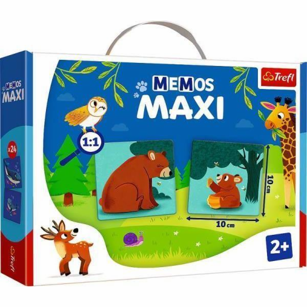 Trefl Vzdělávací hra Memos maxi Zvířátka a jejich děti 02...