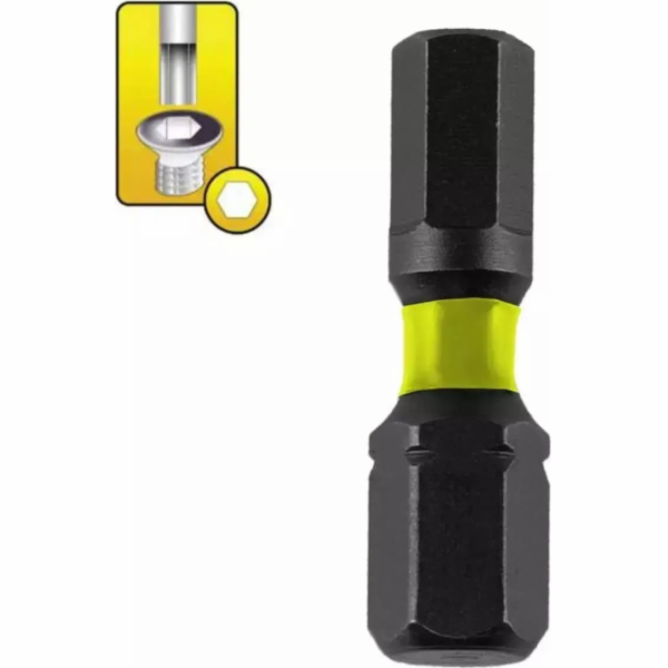Nárazový šroubovák Dedra Hex H4x25mm, 2 ks blistr