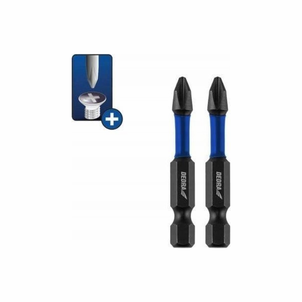 Nárazový šroubovák Dedra Phillips PH2x50mm, 2 ks blistr