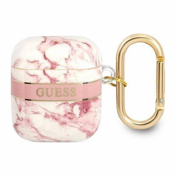 Kryt AirPods GUESS Guess GUA2HCHMAP růžový/růžový Marble ...