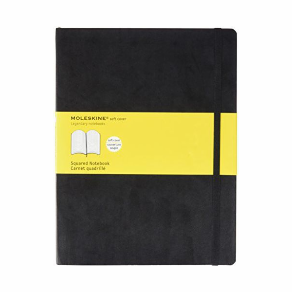 Moleskine Notes XL kostkovaný černý