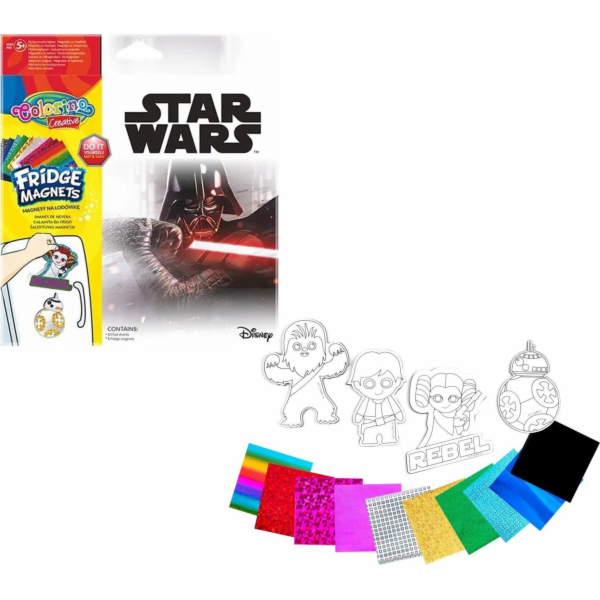 Magnet na ledničku 6 vzorů Star Wars 89526 Colorino Creat...