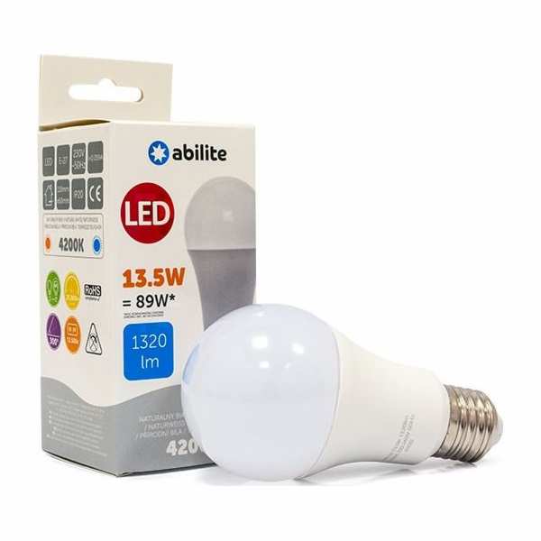 Abilite LED ŽÁROVKA ABILITE CLASSIC MILKY NEUTRAL E27 13,...