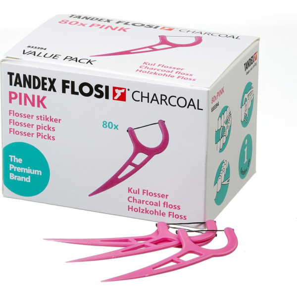 Tandex Floser s růžovým uhlíkovým závitem (80 ks)