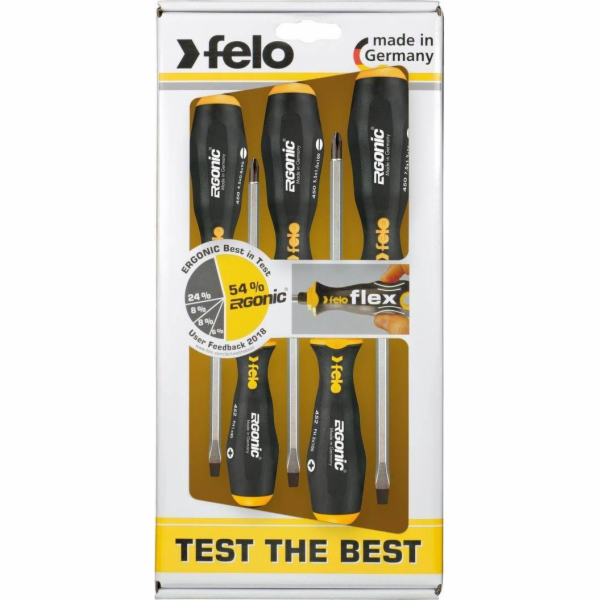 Felo Sada 5 ks Ergonických šroubováků FELO [5 kusů] pro d...