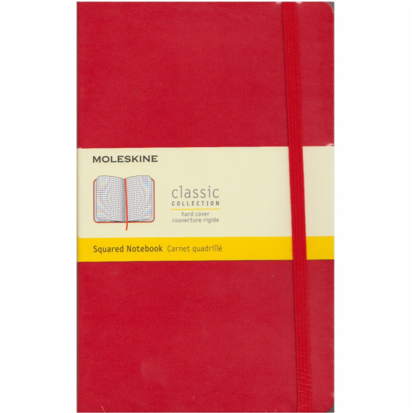 Moleskine Notes L Klasické kostkované červené
