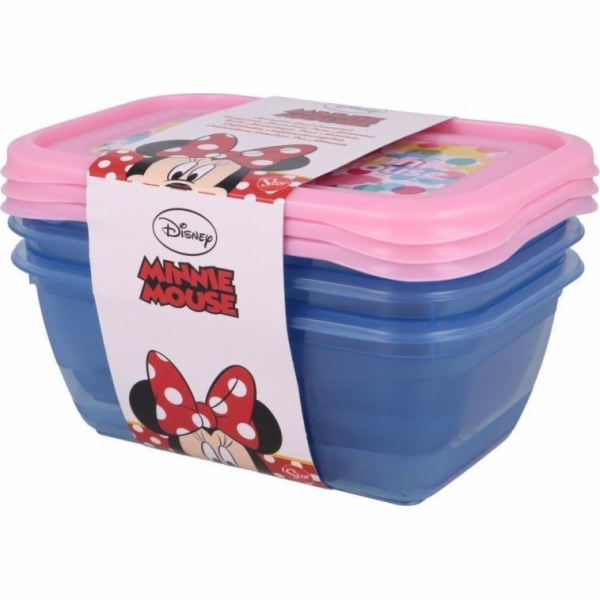 Minnie Mouse Minnie Mouse - Sada nádob na jídlo 540 ml (3...