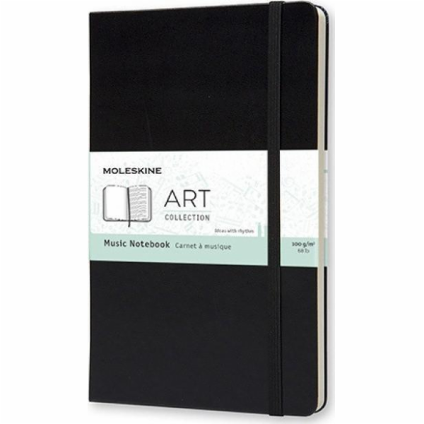 Moleskine Notes MOLESKINE music L, 13x21cm, osnova, pevná...