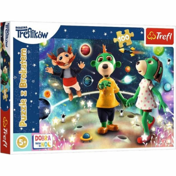 Trefl Puzzle Trefliki mezi hvězdami Dobrou noc 100 ks.