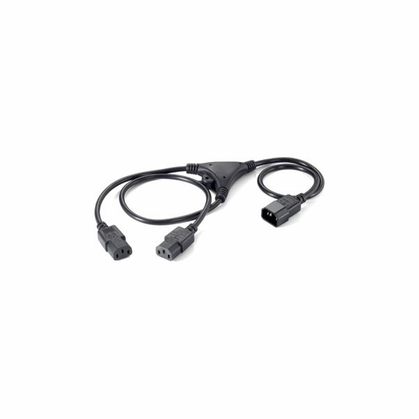 Vybavit Y IEC C14 -> 2x IEC C13 napájecí kabel 1,60m (112...