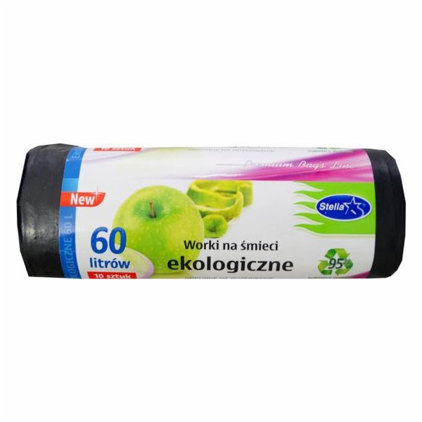 Stella Pack Ekologické pytle na odpad 60l, 10 kusů v roli