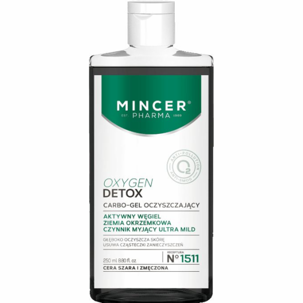 Mincer Pharma Oxygen Detox Carbo-gel čistící č. 1511 250ml