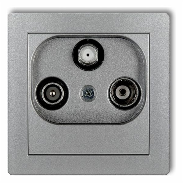 Karlik Anténní zásuvka Deco RTV-SAT final 1,5dB metalická...