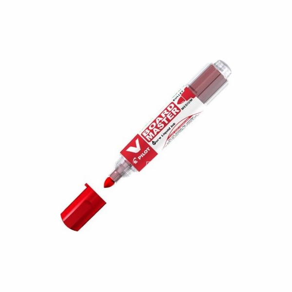 Pilot Marker pro desky stíratelné za sucha, červený