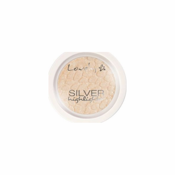 Lovely LOVELY_Silver Highlighter rozjasňující pudr na obl...