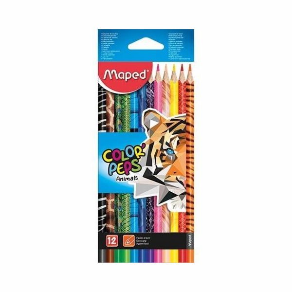 Pastelky Maped Colorpeps Animal 12 barev MAPED