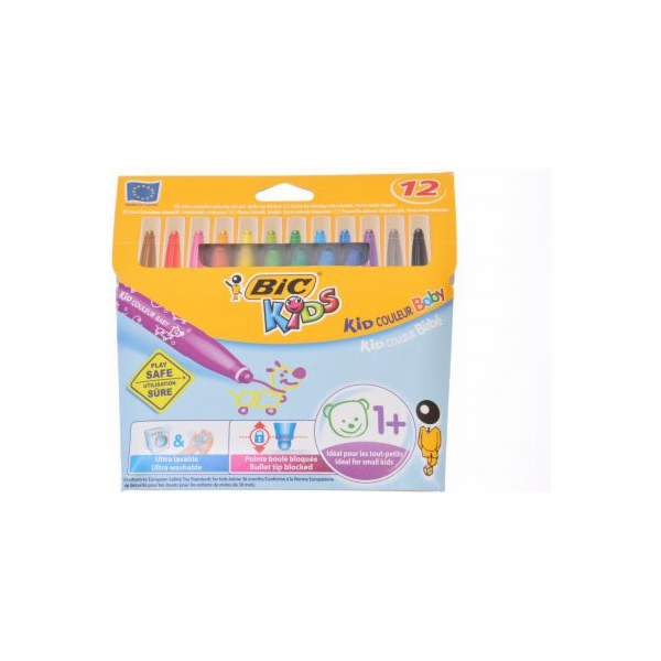 Bic Flamasty Kid Couleur Baby 12 barev (902080)