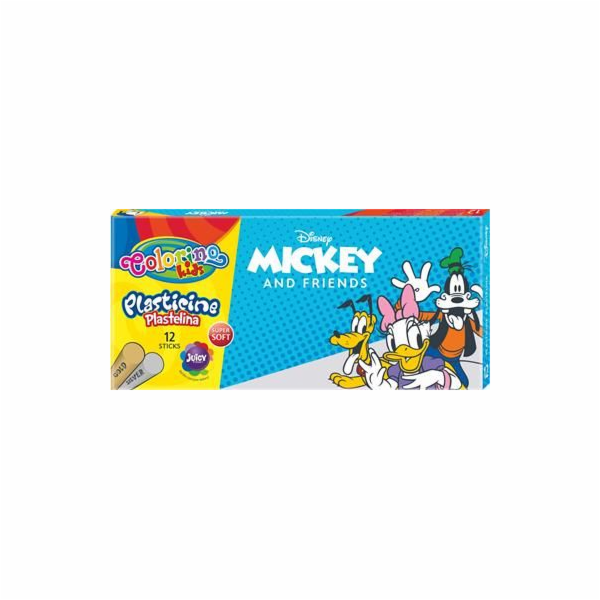 Patio Plasticine 12 barev Colorino Kids Mickey