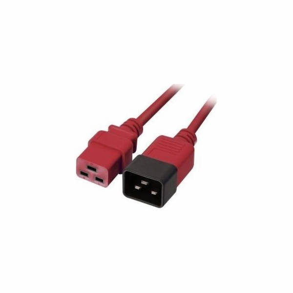 Lindy Lindy IEC-Netzverlängerung C19 auf C20 rot 2m napáj...