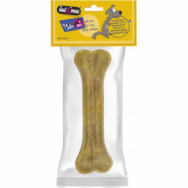 Hau&Miau PRESSED BONE NATURAL, 16,5 cm, 1 ks/bal., 75 g/b...