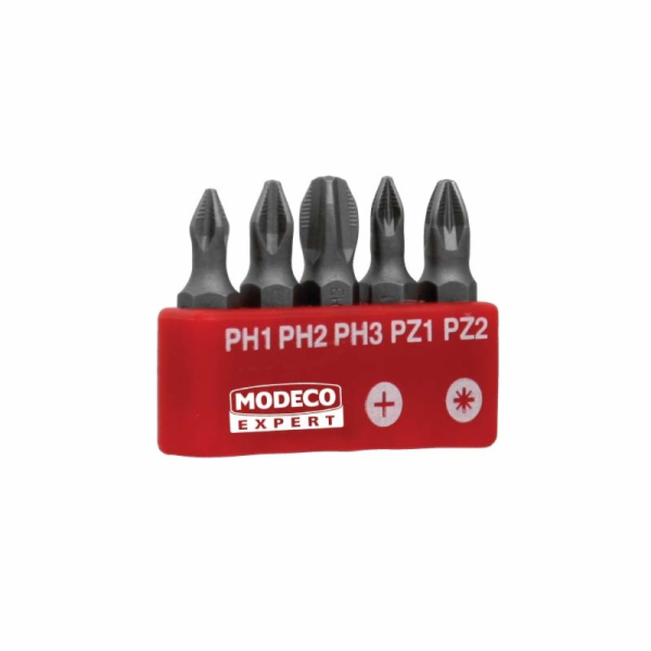 Modeco Sada hrotů 25mm PH1-PH3 A PZ1-PZ2 5 ks. - MN-15-512