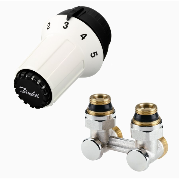 Danfoss SET Panda RA termostatická sada, hranatá - 013G5278