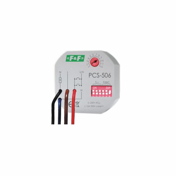 F&F Multifunkční časové relé 230V 10A (PCS-506)