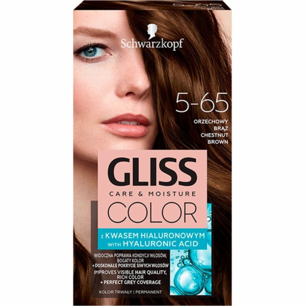Schwarzkopf Gliss Barva č. 5-65 ořechově hnědá