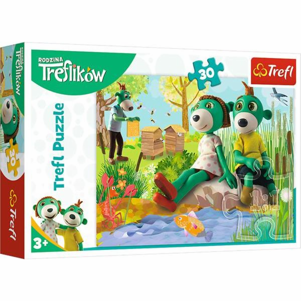 Trefl Puzzle 30 dílků Trefliki u rybníka (18265)