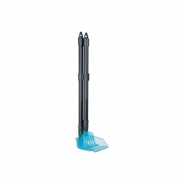 Trixie Smeták s koštětem, 60-107 cm, šedo/modrý