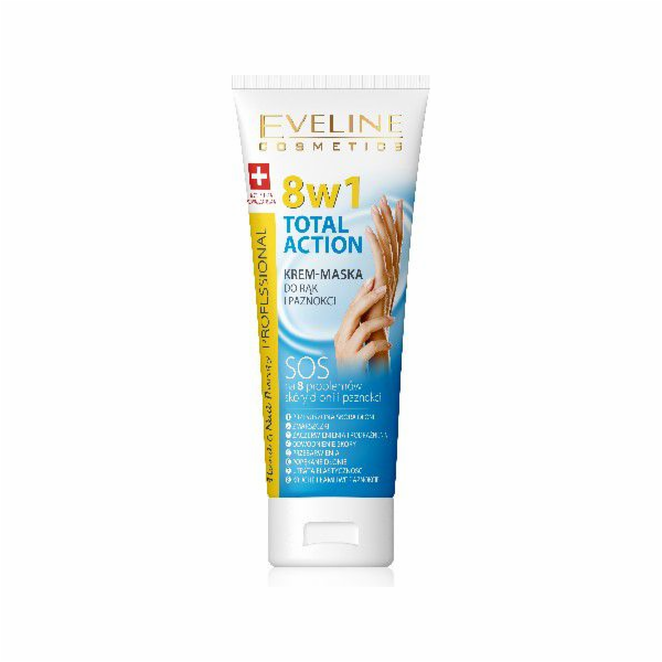 Eveline Hand & Nail Therapy Total Action 8v1 krémová mask...