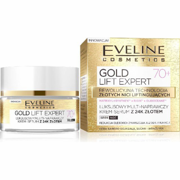 Eveline Gold Lift Expert 70+ Multi-repair krém-sérum na d...